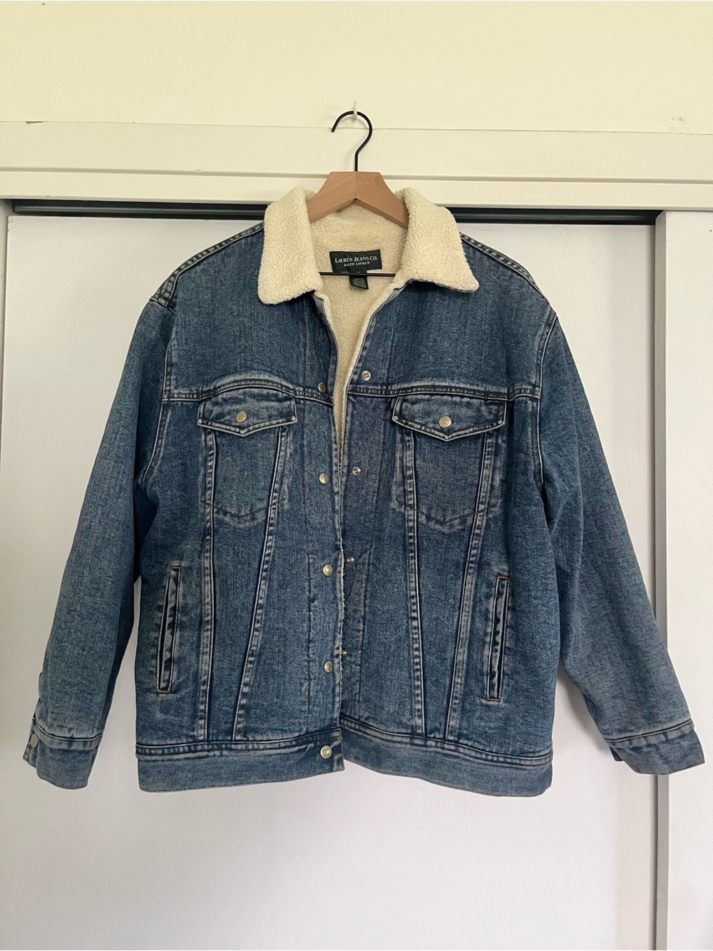 VTG Lauren Jeans Co. Sherpa Lined Denim Jacket